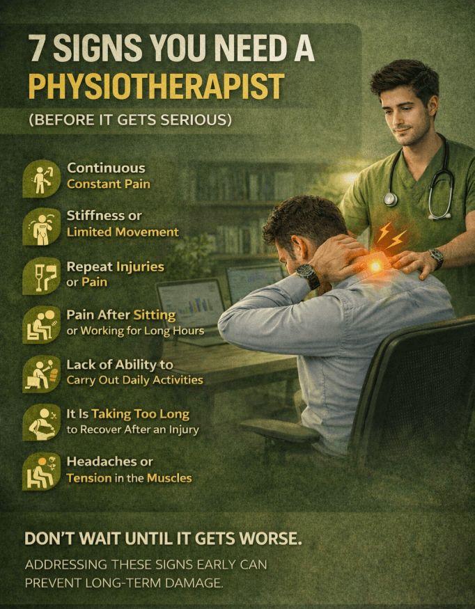 Recognize the early signs you need a physiotherapist before it gets serious. Learn symptoms, treatments, and when to seek professional care.