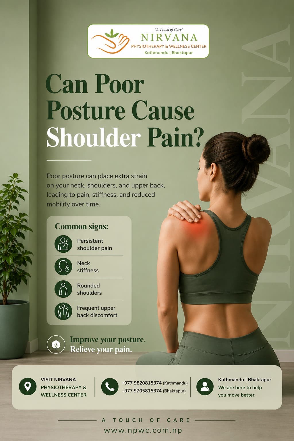 Can Poor Posture Causes Shoulder Pain.