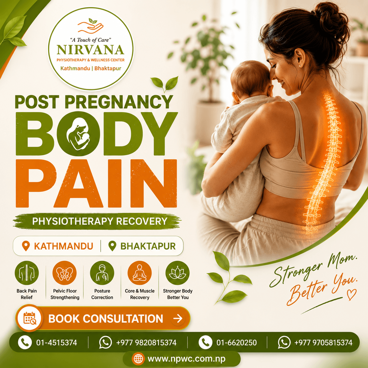 Post Pregnancy Body Pain Treatment in Kathmandu